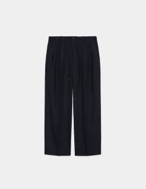A24A-15PT01C DRY VOILE TWILL DOUBLE PLEATED EASY TROUSERS