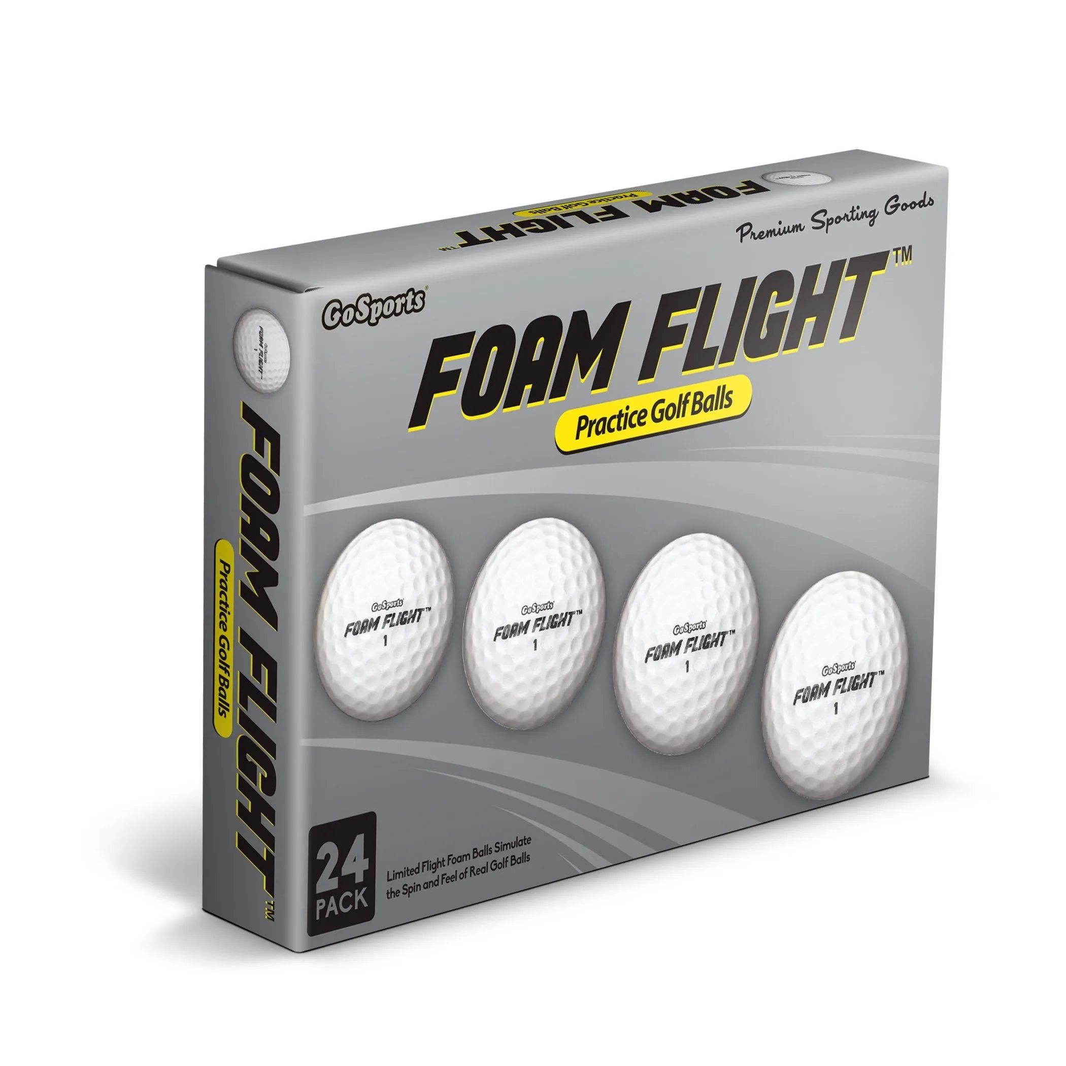 GoSports Foam Flight Practice Golf Balls - White