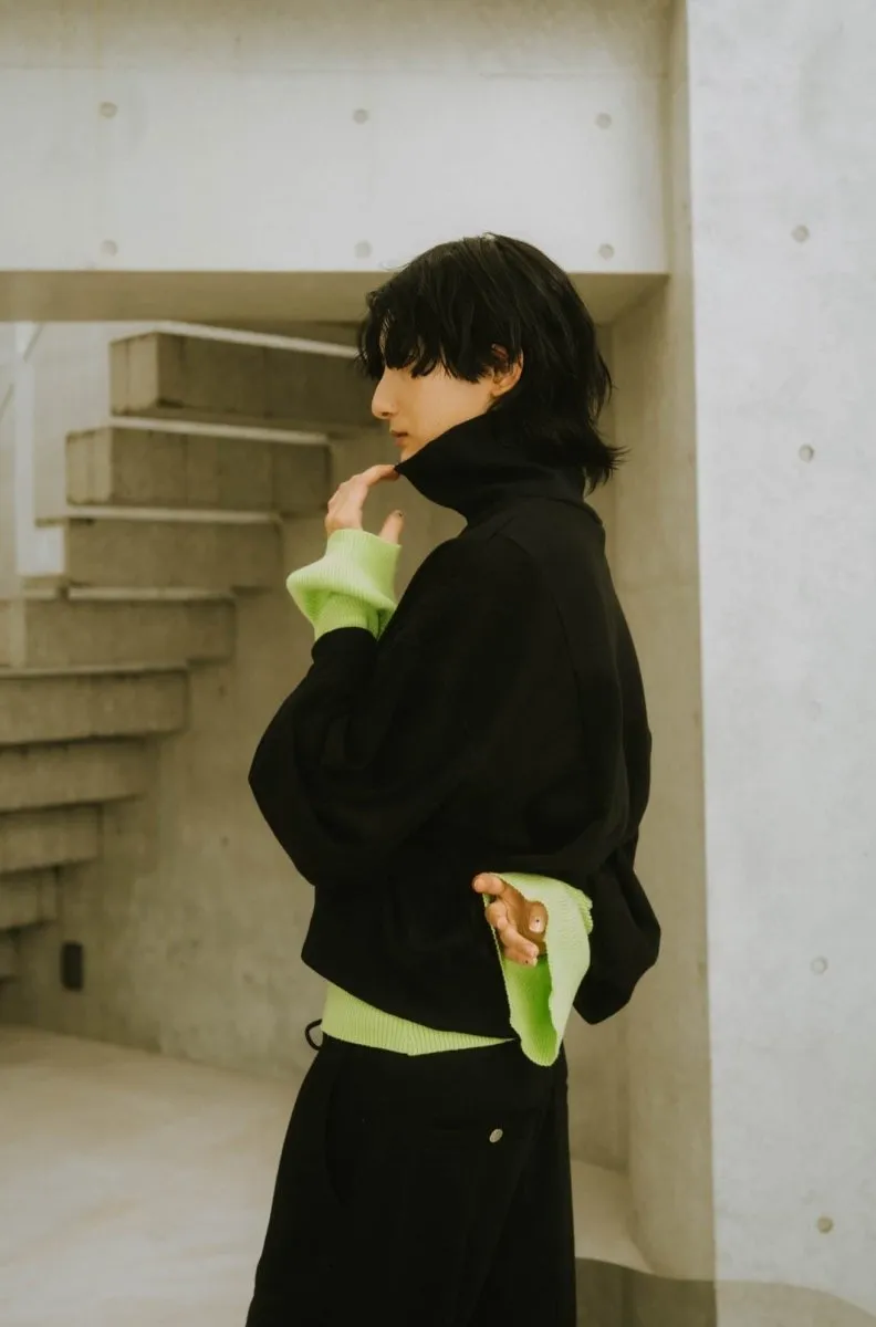 half zip sweat tops(unisex)/3color