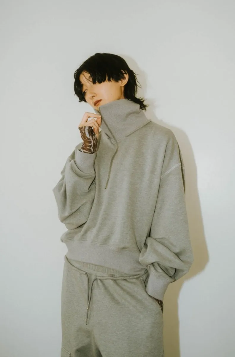 half zip sweat tops(unisex)/3color