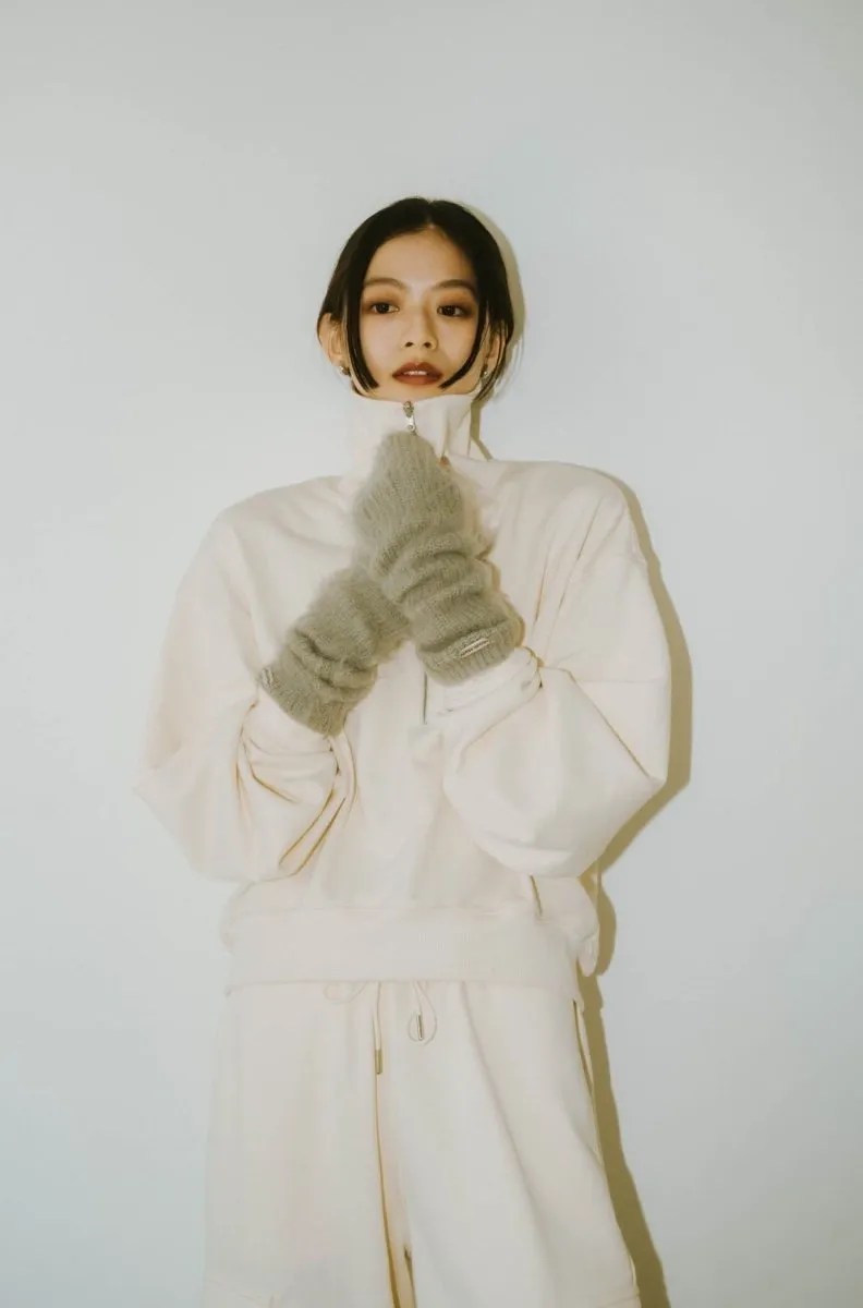 half zip sweat tops(unisex)/3color