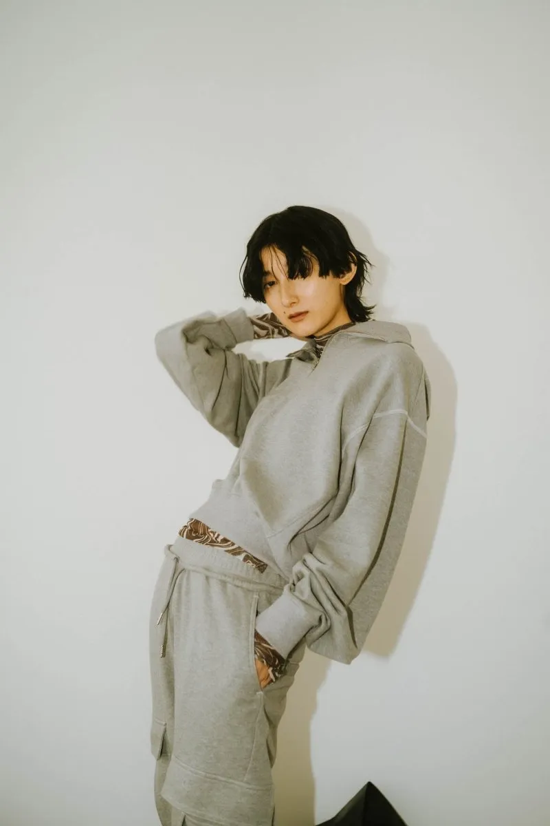 half zip sweat tops(unisex)/3color