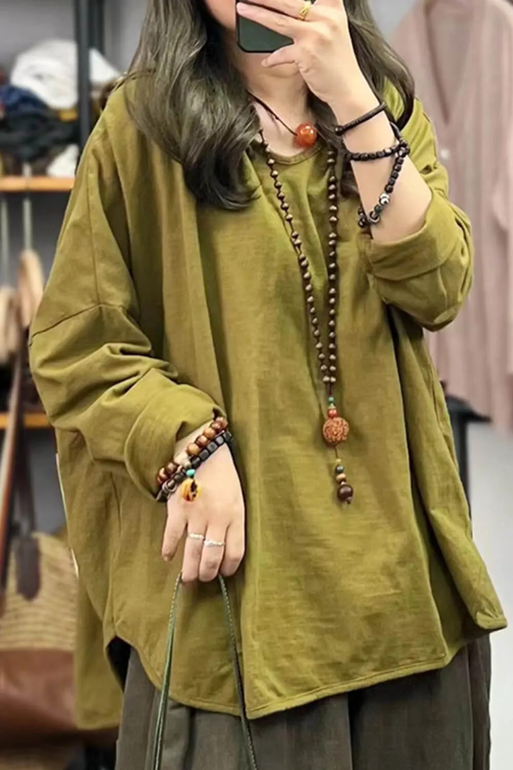Loose Granola Girl Long Sleeve Shirt