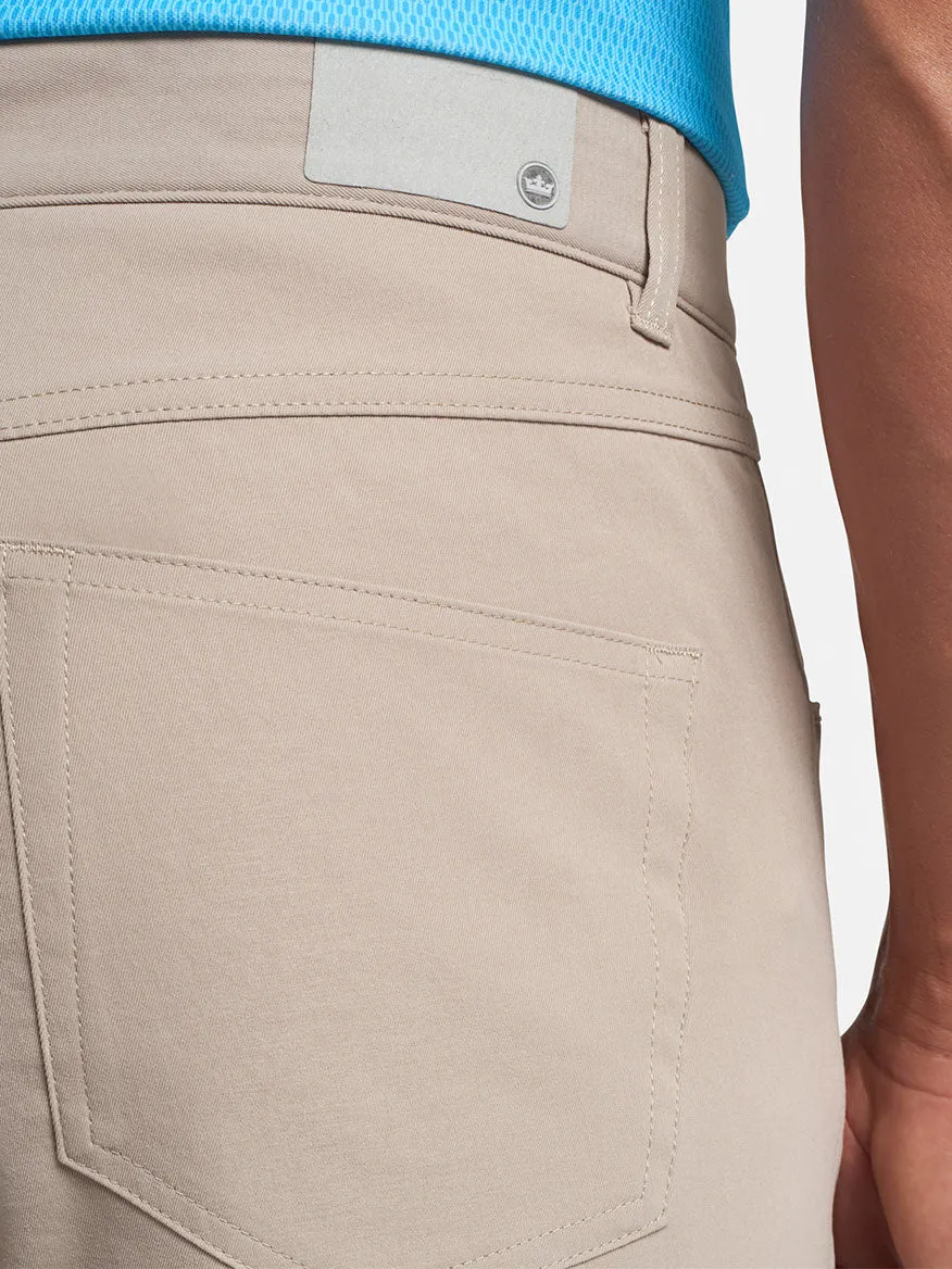 Peter Millar Performance Five-Pocket Pant in Khaki