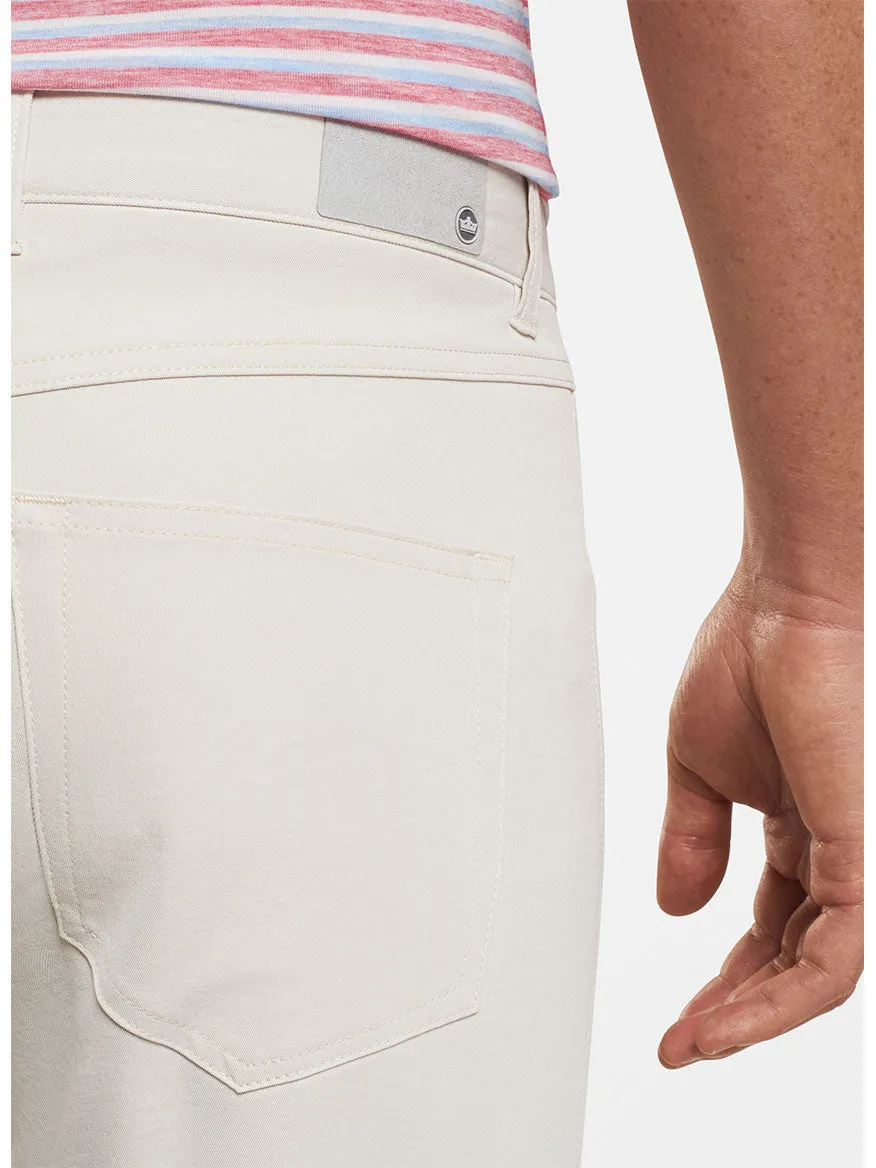 Peter Millar Performance Five-Pocket Pant in Stone