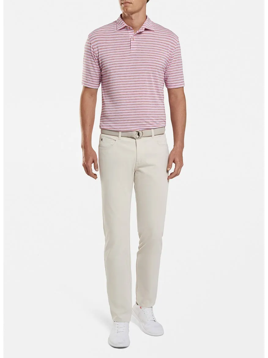 Peter Millar Performance Five-Pocket Pant in Stone