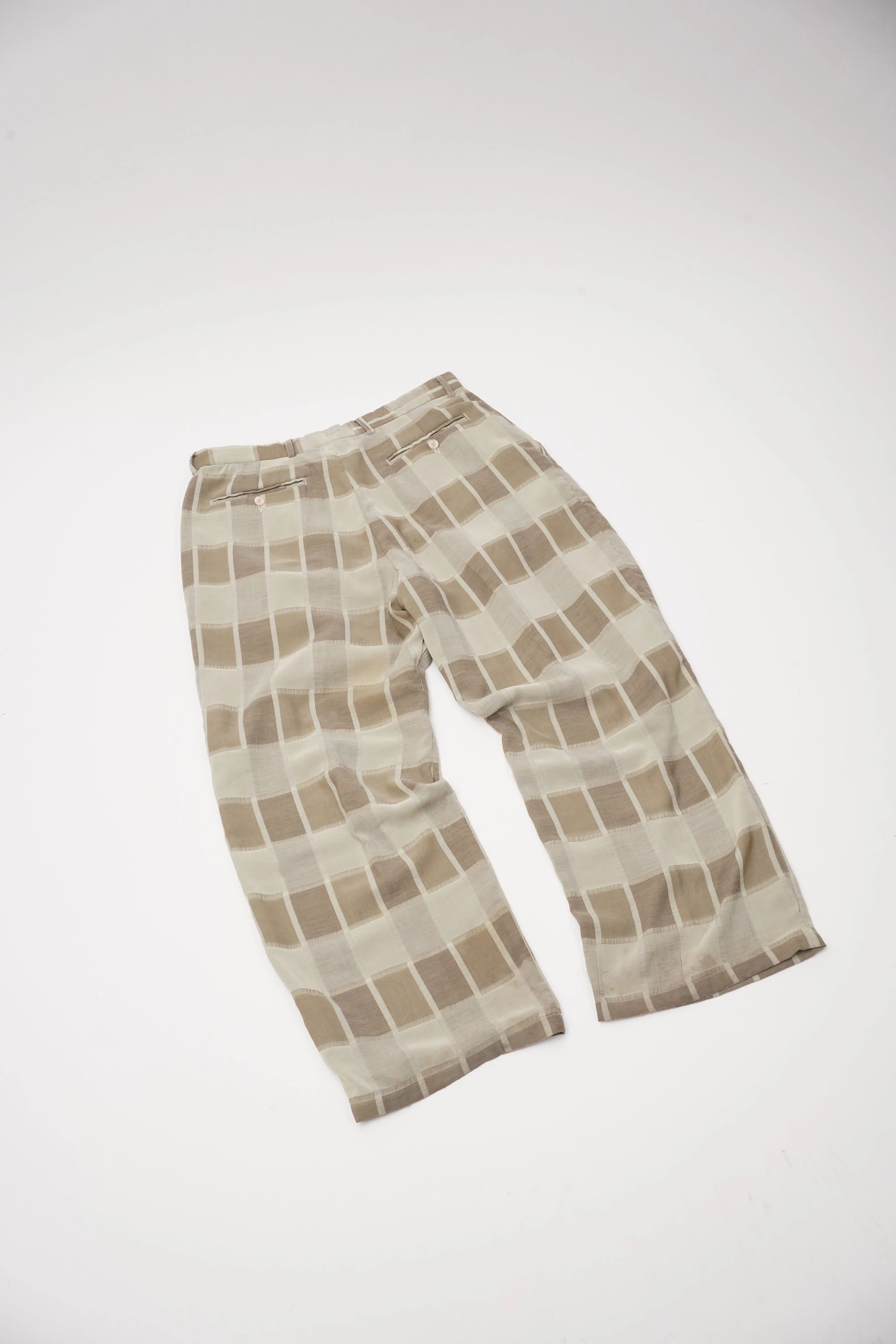 "SYLLABLES system" -Cotton/Poly Tuck Wide Slacks-
