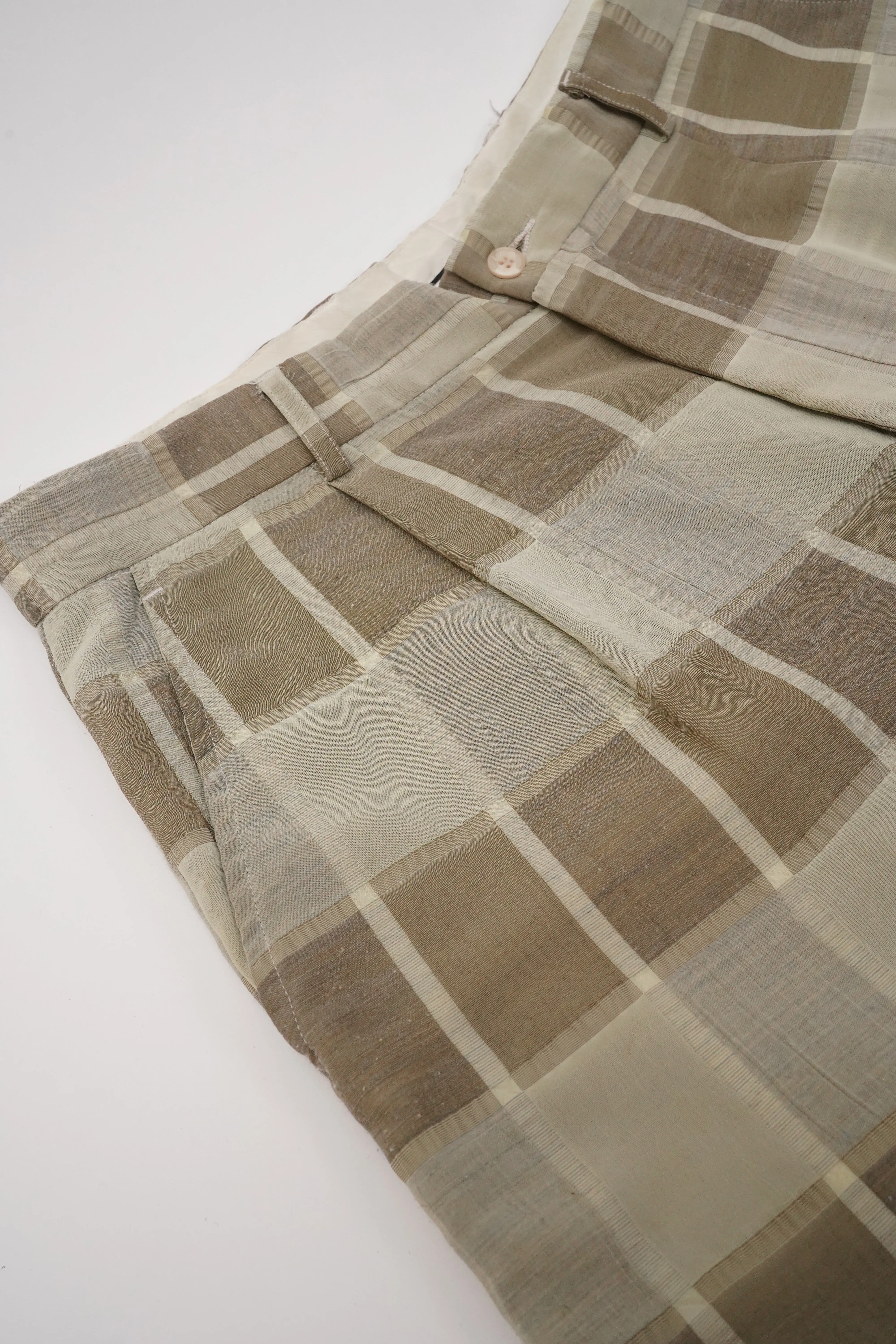 "SYLLABLES system" -Cotton/Poly Tuck Wide Slacks-