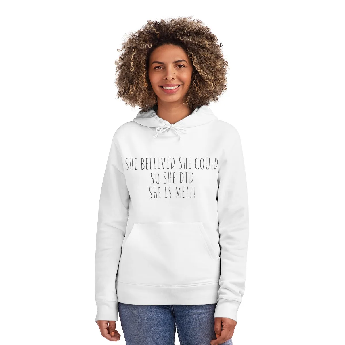 She Believed She Could  So She Did She Is Me Unisex Drummer Hoodie