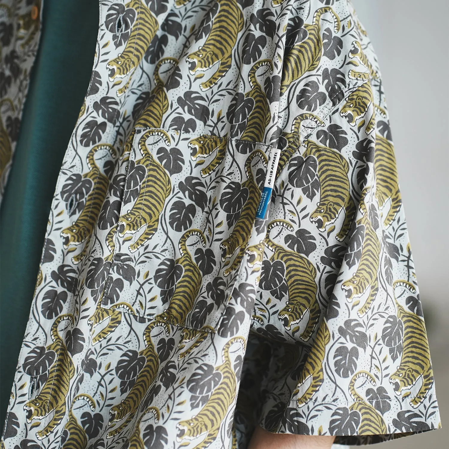 (ST374) Japan Made Fabric Pattern Shirt