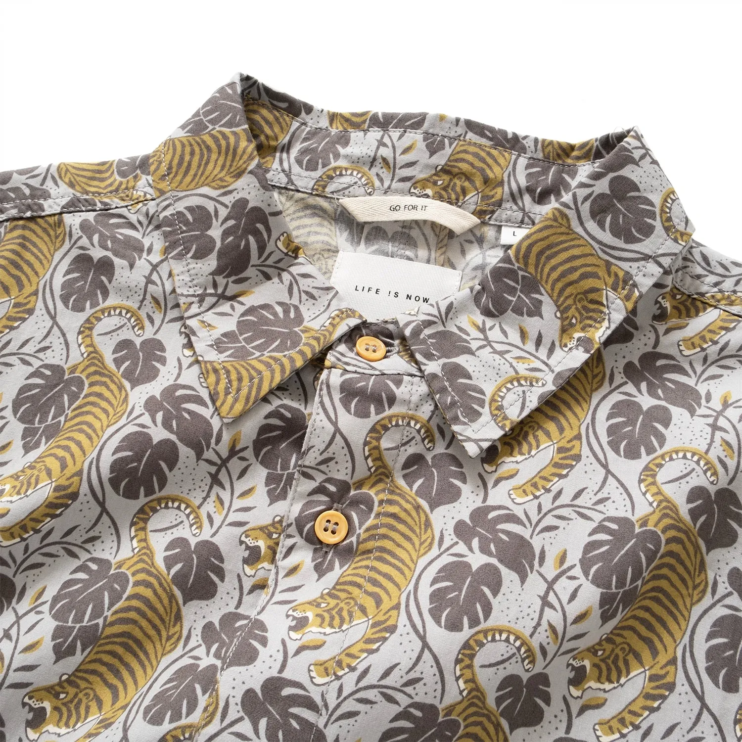 (ST374) Japan Made Fabric Pattern Shirt