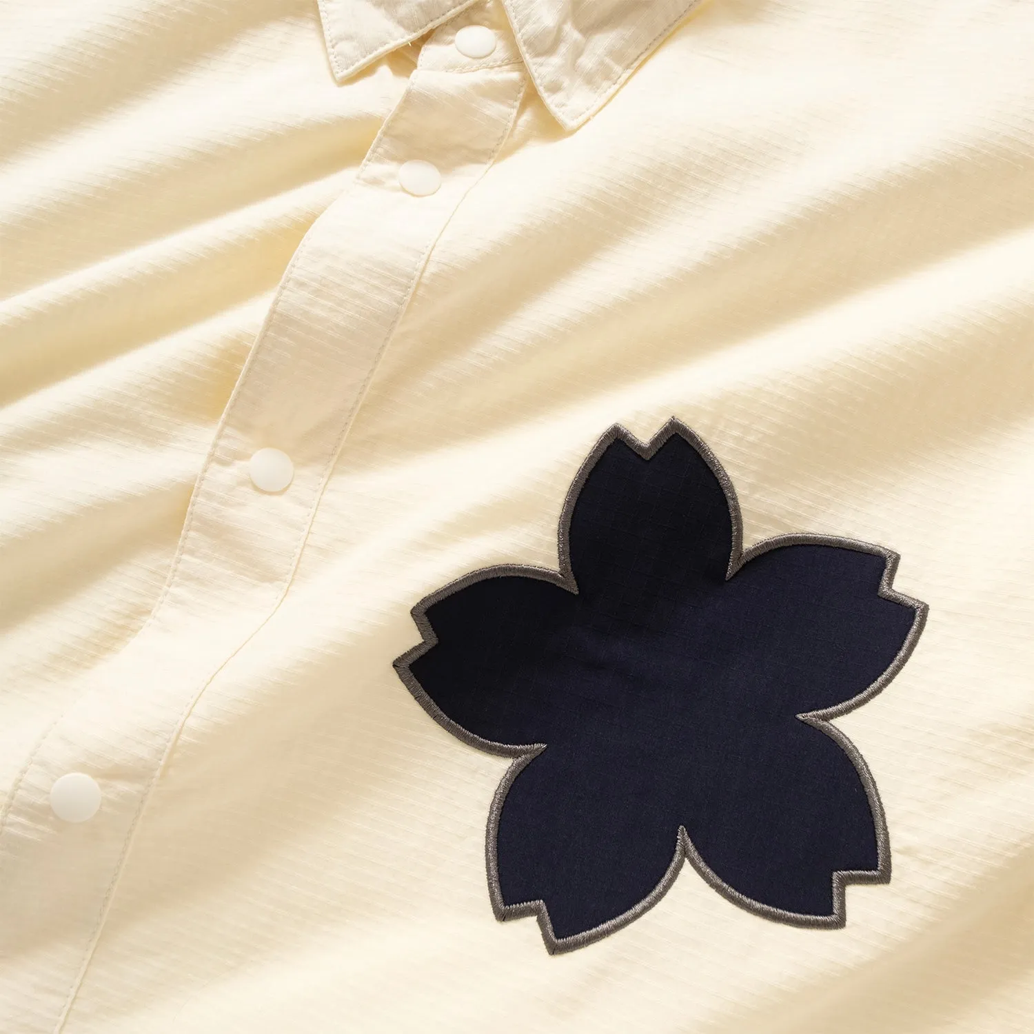 (ST380) Sakura Patch Short Sleeve Shirt