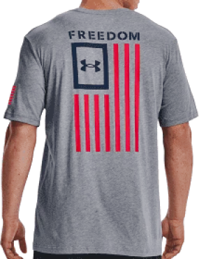 UNDER ARMOUR MENS FREEDOM TSHIRT