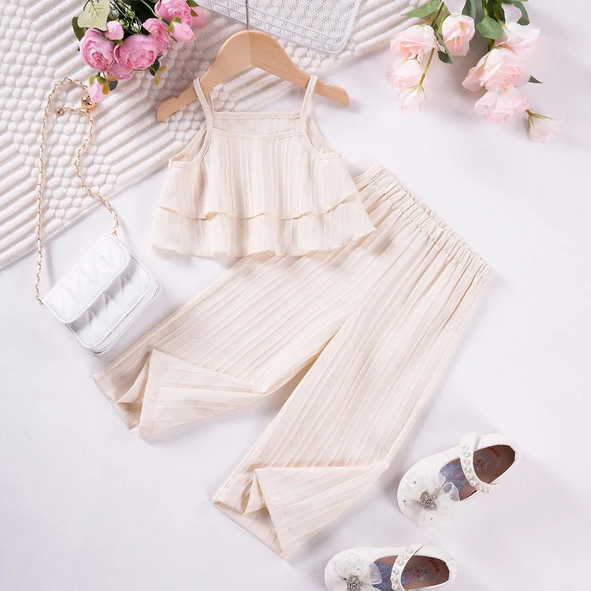 Wide Leg Pant Set